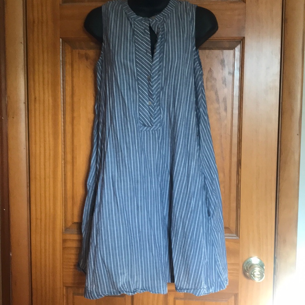 Blue stripe dress